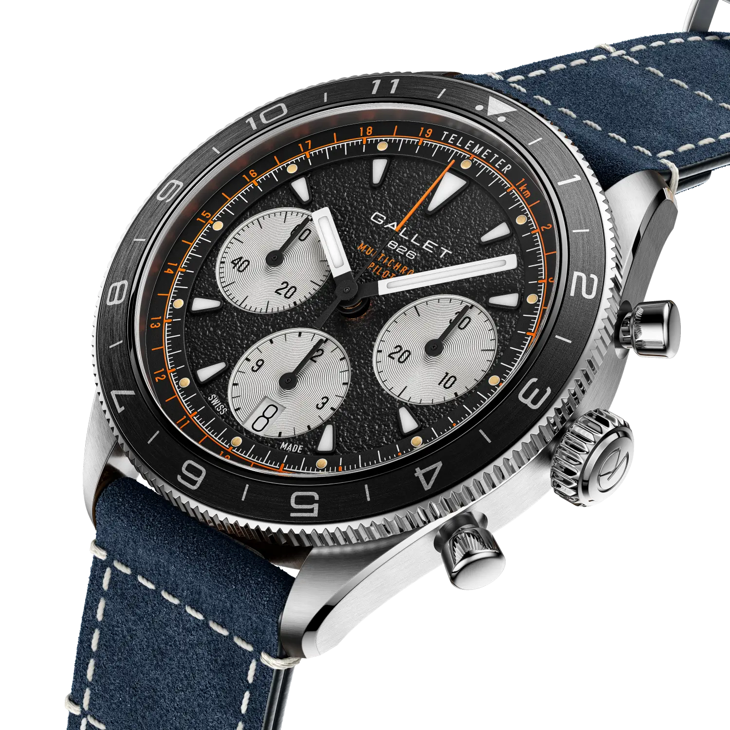 AG2303251B1W6 Gallet Multichron Pilot Chronograph 42