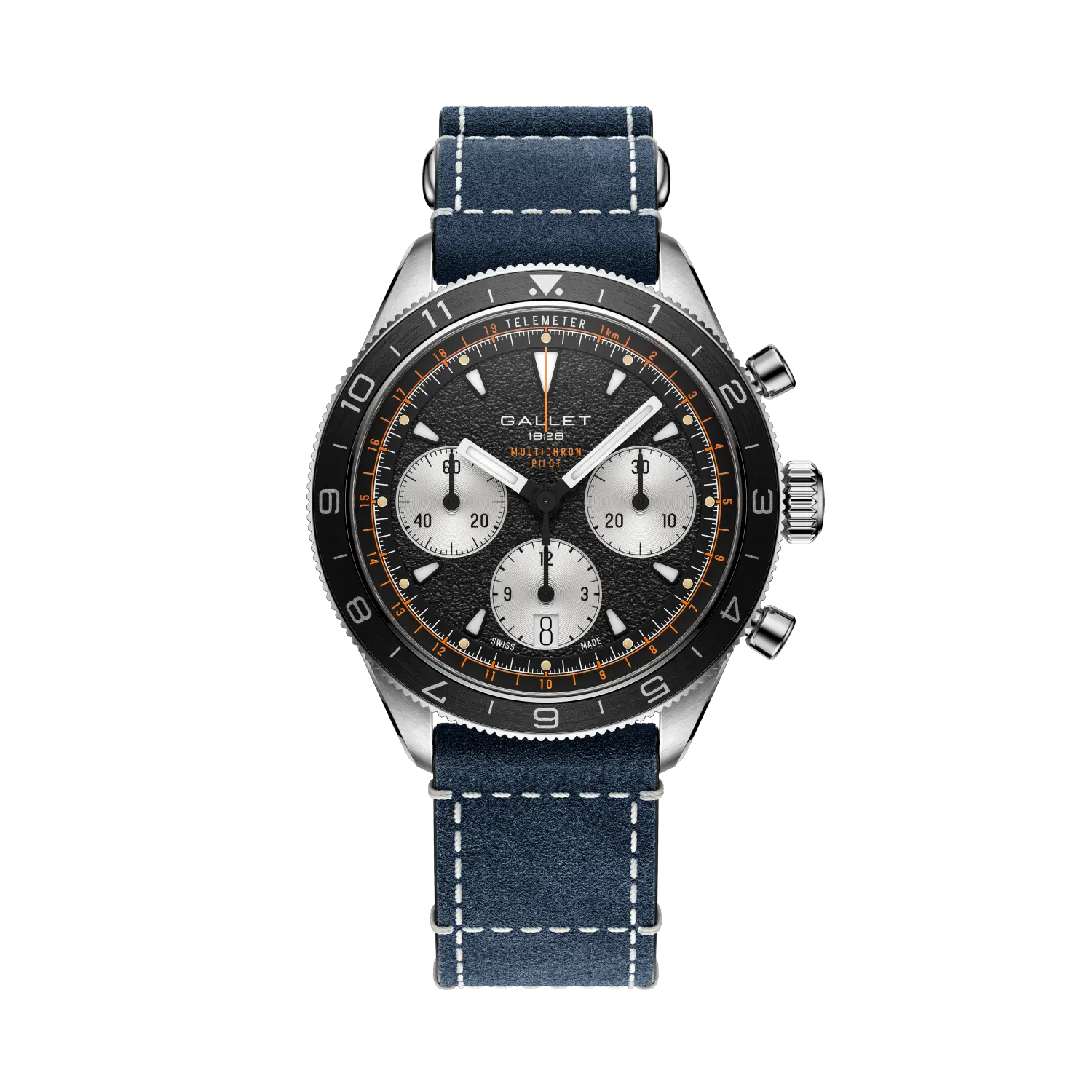 AG2303251B1W6 Gallet Multichron Pilot Chronograph 42